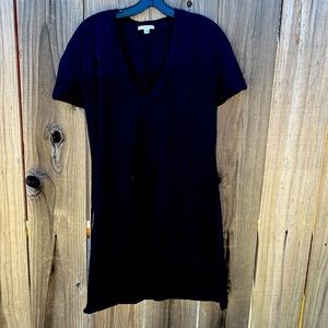 James Perse black v neck dress